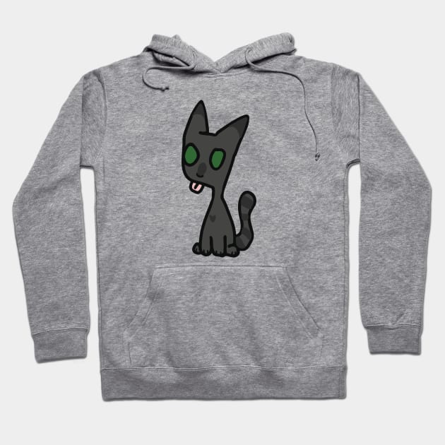 Silly Gray Cat Hoodie by BeCreativeHere